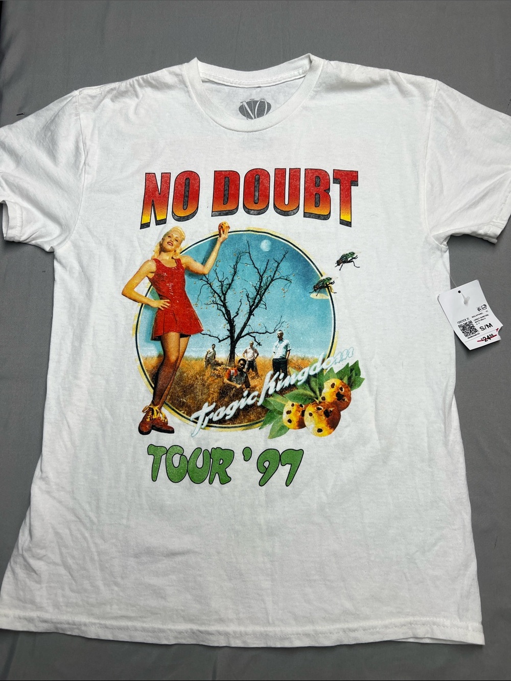 0860 -a120 Tragic Kingdom' Tour '97 White Graphic Tee